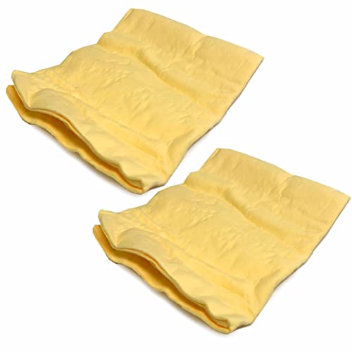 2 Pc Chamois Synthetic Multi Purpose Cleaning Cloths Shammy Car Wash Towel Auto 2 Pc Car Wash Chamois Shammy Towel Synthetic Super Absorbent Drying Cloth Wipe Auto Scratch-Free Reusable Washing Detail
