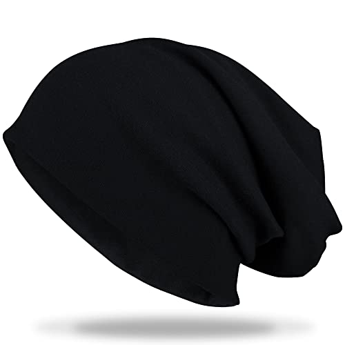 FRSOHEWIN Chapeau Bonnet Cyclisme Chaud Bonnet Hommes Femmes Légèreté Couleur Polaire Thermique pour l'extérieur Noir Cover