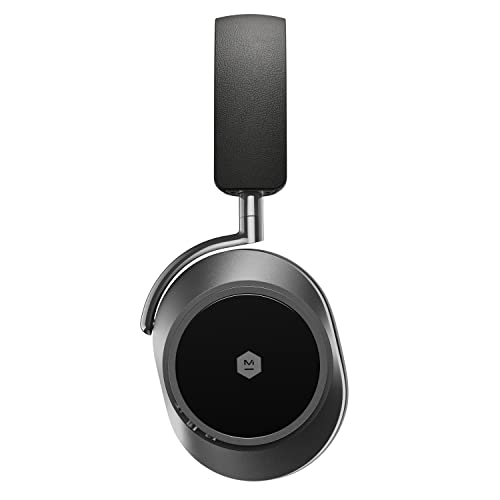 Image of MASTER & DYNAMIC MW75 Active Noise-Cancelling (ANC) Wireless Headphones n Bluetooth Over-Ear Headphones with Mic, Gunmetal /Black Leather