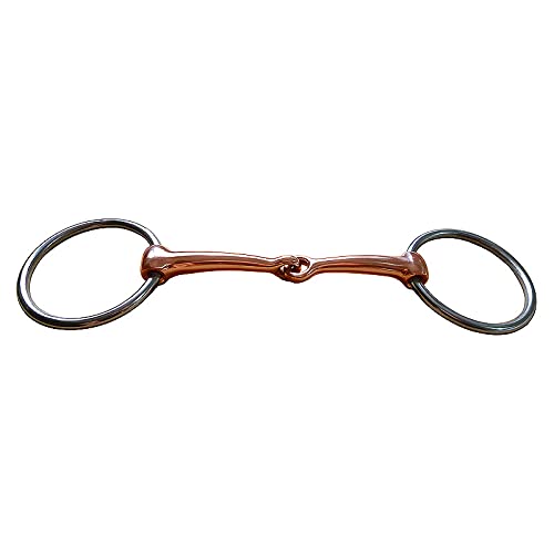 Mors de cheval en acier inoxydable avec tige ronde en cuivre 65 mm