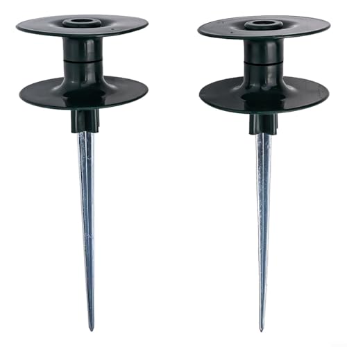 HomeVortex Guía de rodillo de manguera de jardín con estaca de tierra de metal, protector de rueda de resina suave para plantas, césped, patio, equipo de riego, sistema de gestión de mangueras al aire