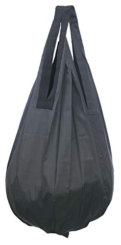 マーナ(MARNA) Shupatto (シュパット) コンパクトバッグ Drop (ドロップ) ブラック 縦型 しずく 一気にたためるエコバッグ J490BK