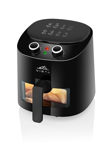 ETA Heißluftfritteuse Vista I 4.3 Liter Fritteuse I 1300 Watt I 160-220°C I Ansichtsfenster I Touch Display I Timer – Bild 4