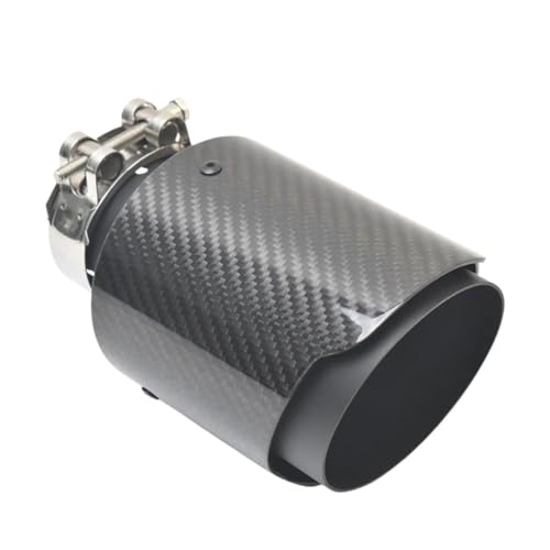 Embout d'échappement en fibre de carbone et acier inoxydable premium