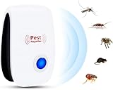 Repelente Eletrônico Ultrassônico Espanta Mosquitos Ratos Baratas Aranhas Formiga Moscas Insetos Seguro para Pets Humanos e Plantas Aparelho Elétrico
