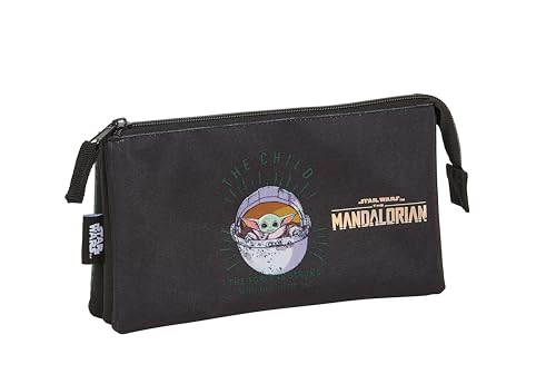 Safta Lote mochila 44 cm. + portatodo triple MANDALORIAN