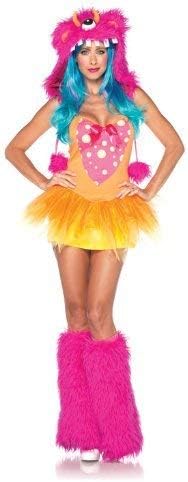 Leg Avenue Sexy Shelly Monster Tutu Dress & Furry Hood Costume Adult X-Small 0-2