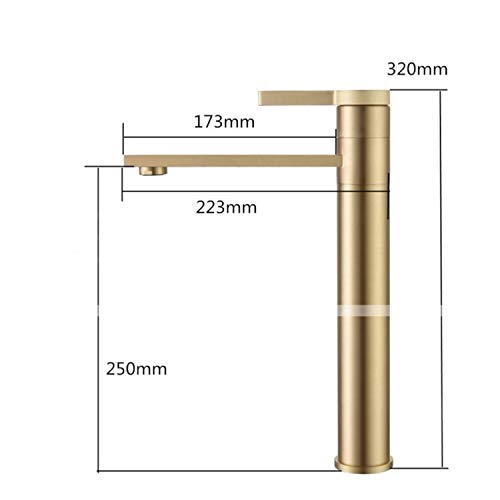 Tall Widespread Bathroom Sink Faucet Long Spout Reach Above Counter Bathtub Faucet Lavatory Vessel Basin Faucet Single Handle,360 Degree Rotation Spout (1Pc) #TOP1