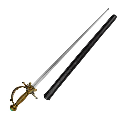 Boland 00288 Musketeer Sword with Sheath, Length 65 cm, Sword, Weapon, Pirate, Buccaneer, Accessory, Costume, Carnival, Theme Party, Theme Party