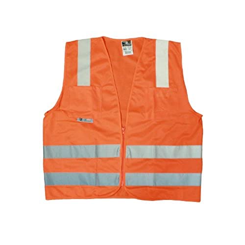 Radians SV8OS2X Class 2 Solid Safety Vests, Orange, 2 Extra Large