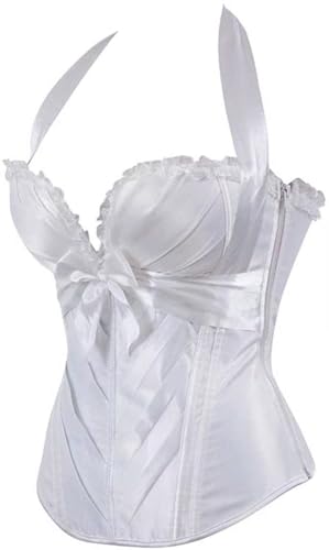 Image of Women's Lace up Gothic Jacquard Shoulder Straps Tank Overbust Shaper Corset Bustiers Top