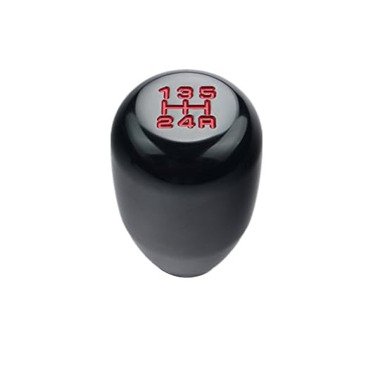 DEWHEL 5 Speed Manual Gearbox Shift Knob M12x1.25 Screw On Aluminum Black