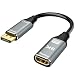 Produktbild ConnBull DisplayPort auf HDMI Adapter Kabel, DP 1.4 auf HDMI 2.1 Stecker zu Buchse Konverter 8K@60Hz 4K@120Hz, kompatibel mit Monitor, Desktop usw, 25CM