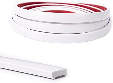 Art3d 30 Ft Peel and Stick Flexible Vinyl Molding Trim for Wall Tile Edges, Kitchen backsplash, Mirrior Frame in Mirror in White