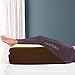 Cuscino a cuneo per poggiagambe – Memory Foam clinico terapeutico post-chirurgico – Riposo del letto recupero gamba schiena dolore all'anca circolazione elevante cuscino per gambe Colore: marrone