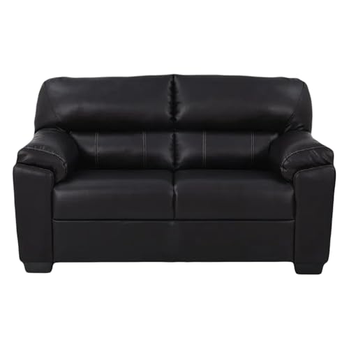 Image of Royaloak Sepang Malaysian Leatherette Sofa 2 Seater | Tufting Design | Pocket Springs for Extra Comfort | Flared Armrests | Solid Wood Frame Construction | High Backrest | Sofas for Living Room