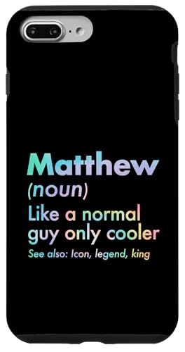 Matthew Like A Normal Guy Only Cooler Legend King �t�@�[�X�g�l�[�� �X�}�z�P�[�X iPhone 7 Plus/8 Plus �p