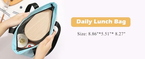 Image of Insulated Lunch Bag Leakproof Tote for Work, School, Travel, and Picnics Perfect for Women and Men(Black) Nylon, 16.2 Liters (Pink 6 Litter)