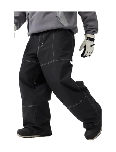 GSOU SNOW Womens Mens Baggy Snowboard Pants Waterproof Windproof Cargo Snow...