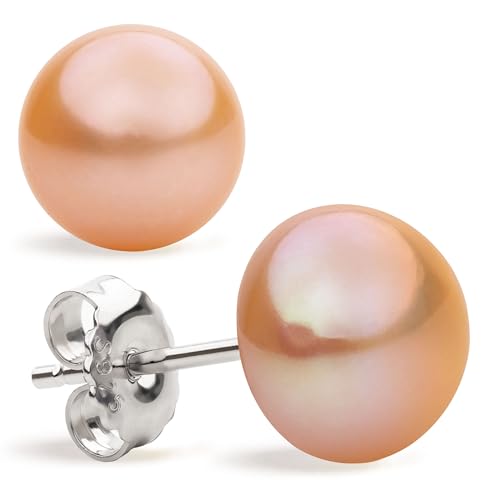 Boucles d'oreilles perles bouton anti-allergie argent 925 confort