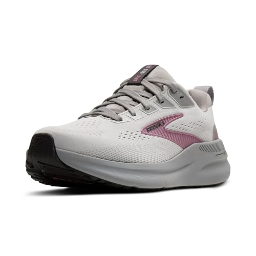 Brooks Women’s Ariel GTS 26 Supportive Running & Walking Shoe - Oyster Mushroom/Alloy/Pink - 9 Medium