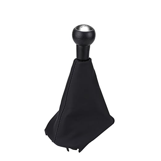 Perilla de cambio manual de 5 velocidades, Cubierta de cuero para palanca de cambios para 207 307 308 607 608 C3 C4 C5