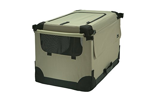 Maelson Soft Kennel faltbare Hundebox -beige - S 72 - (72 x 52 x 51 cm)