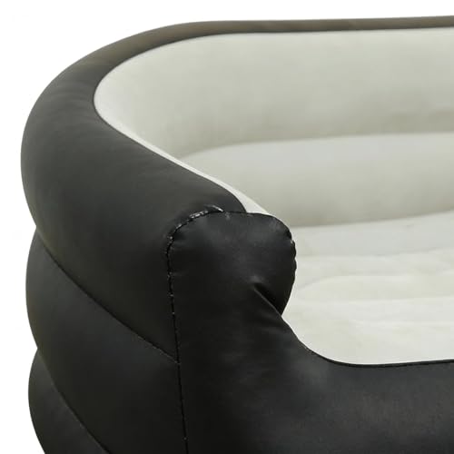 Sofá inflable portátil de PVC flocado asiento cómodo plegable para dormitorio 8