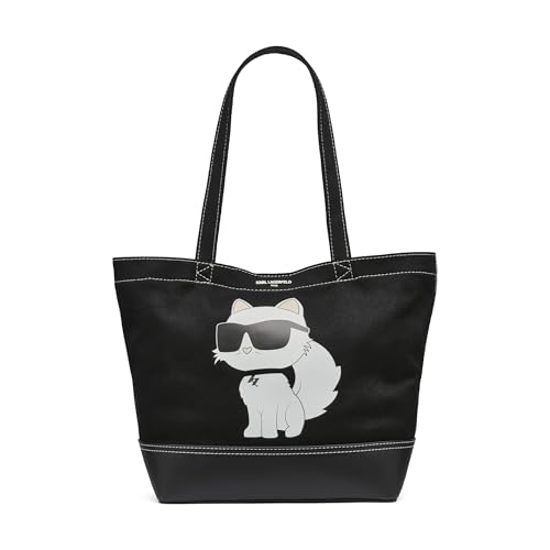 Bolsa East West da KARL LAGERFELD PARIS, Multi Choupette branco, Medium