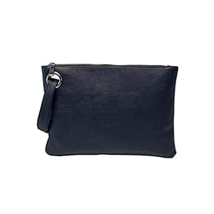Übergroße Clutch-Tasche für Damen, groß, Leder, Abend-Handtasche