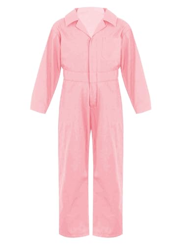 Combinaison de protection de travail de peintre pour enfant rose durable