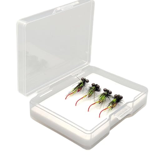 Señuelo para perca, 4 unidades, ligeros y realistas, con forma de mosca para la playa, para hombre, río, lago, mar y agua salada