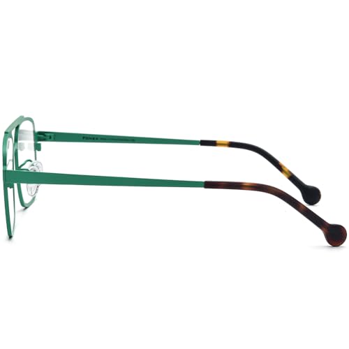 Image of FONEX Colorful Pure Titanium Glasses Frame Men Square Eyeglasses Women Vintage Optical Eyewear F85789