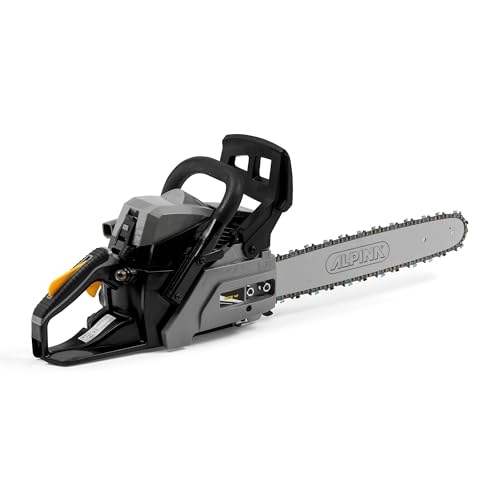 Alpina Tronçonneuse Thermique ACS 41 (16''), pour la Coupe du Bois, Guide-Chaîne de 40 cm, 1500 W, Pompe à Huile Automatique et Réglable