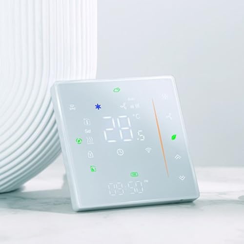 Thermostat intelligent WiFi à écran tactile programmable compatible avec Alexa et Smart Life