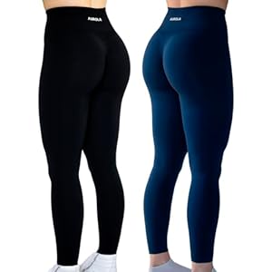 AUROLA Workout Leggings for Women Seamless Scrunch Tights Tummy Control Gym Fitness Girl Sport Active Yoga Pants