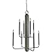 Framburg 5418 MBlack Eight Light Foyer Chelier Loft Matte Black