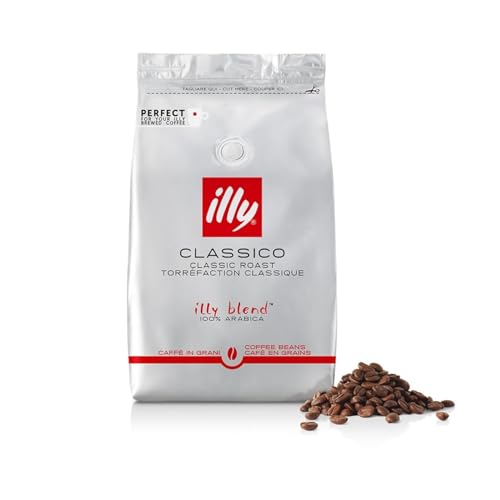 illy, Café en Grains à Moudre CLASSICO, 100% Arabica avec des Notes...