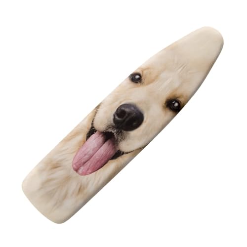 Funda Tabla de Planchar Perro Beige Funda Plancha Universal Ajustable Montaje Fácil con Elástico Fundas Tabla de Planchar Refleja Calor Ironing Board Cover Plancha Rápido 125x45cm