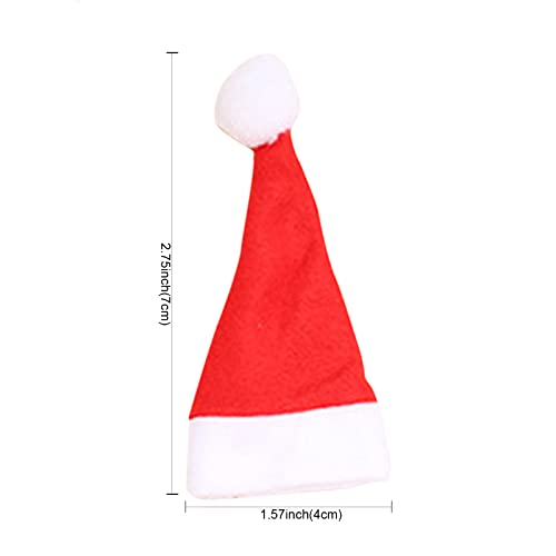 Mini Santa Lollipop Hat Christmas Candy Cover New Year Gifts Children Creative Christmas Decorations