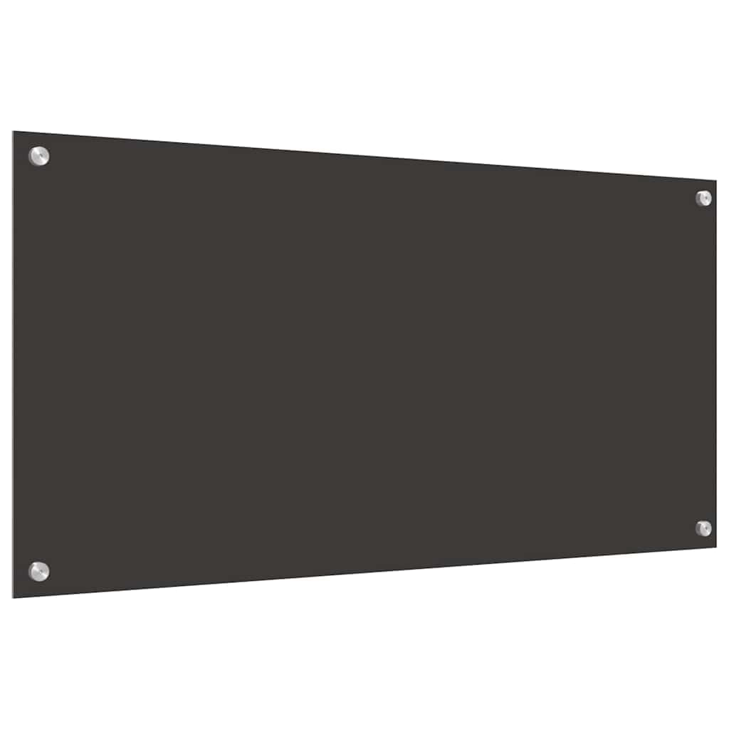 Generisch Küchenrückwand 2 pcs Dunkelgrau 100 x 50 cm Gehärtetes Glas,Heim Garten,Küche Esszimmer,Küchenhelfer -utensilien-3415468