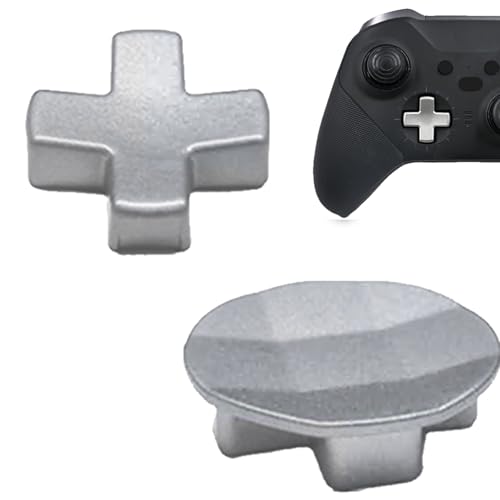 Image of 2 Pcs Metal D-pads for Xbox One Elite Series 2 ,Replacement Parts Metal D-pads Kits for Xbox One Elite Series 2Controller (Silver) [video game]