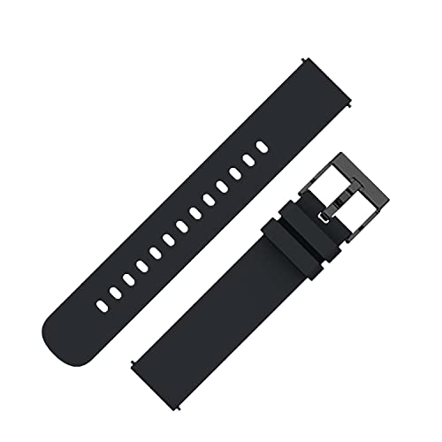 Image of Valente Premium Silicone Buckle 22 mm Watch Strap Compatible with Noise Colorfit Pro 3,Assist,Colorfit Ultra,Oneplus Watch, Fossil Gen 5E, Gen 5(44mm),Realme Watch 2 Pro