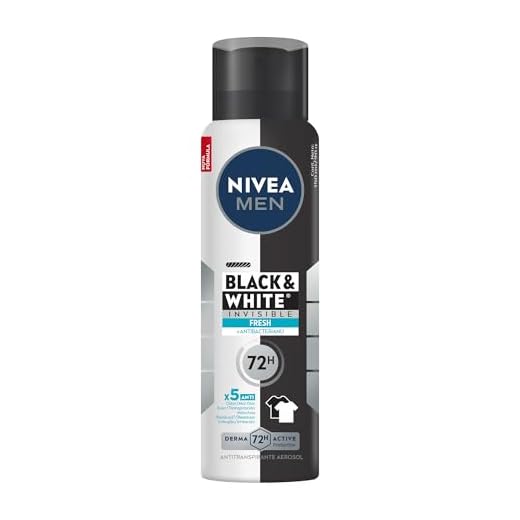 NIVEA MEN Desodorante Masculino Antitranspirante Aerossol Black & White INVISIBLE Fresh 150ml - Proteção prolongada contra odor, suor e manchas + antibacteriano