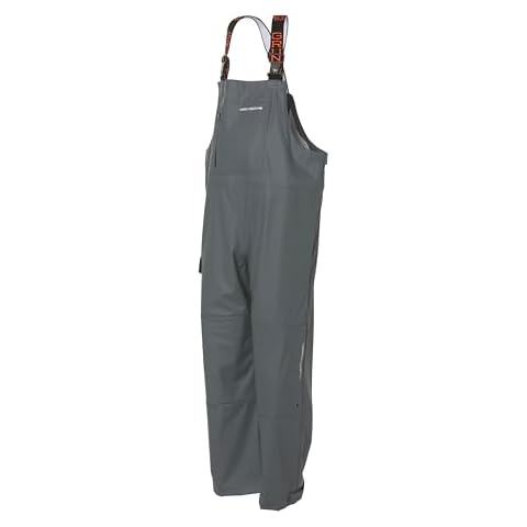 Grundens Men’s Tourney Bib Fishing Pants | Durable, Waterproof, Iron Grey, Large Cover