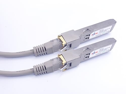 Image of Elfcam - 2 Pack 10G SFP+ Transceiver Module with RJ45 Port, 10Gb SFP+ Module 10Gbase-T-30m, 2 PCS