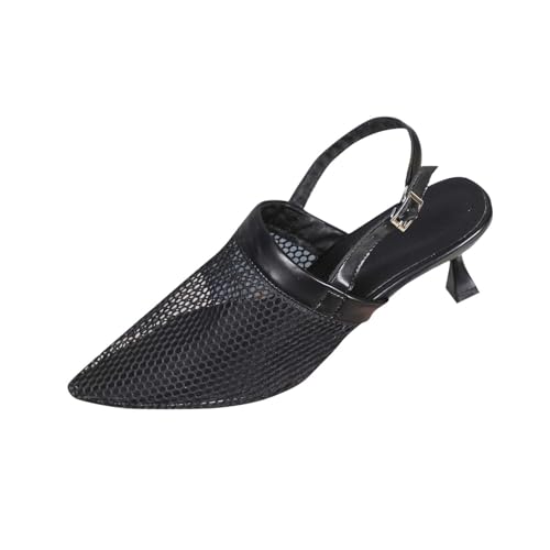 Sandales maille femme à talon haut pour l'été et le style décontracté