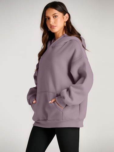 Image of EFAN Women's Oversized Comfort Fleece Hoodies, Cozy Trendy Pullover Sweatshirts with Pockets For Fall & Winter