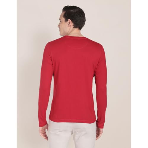 Image of U.S. Polo ASSN. Men Cotton Regular Crew Neck Long Sleeve Brand Print T-Shirt