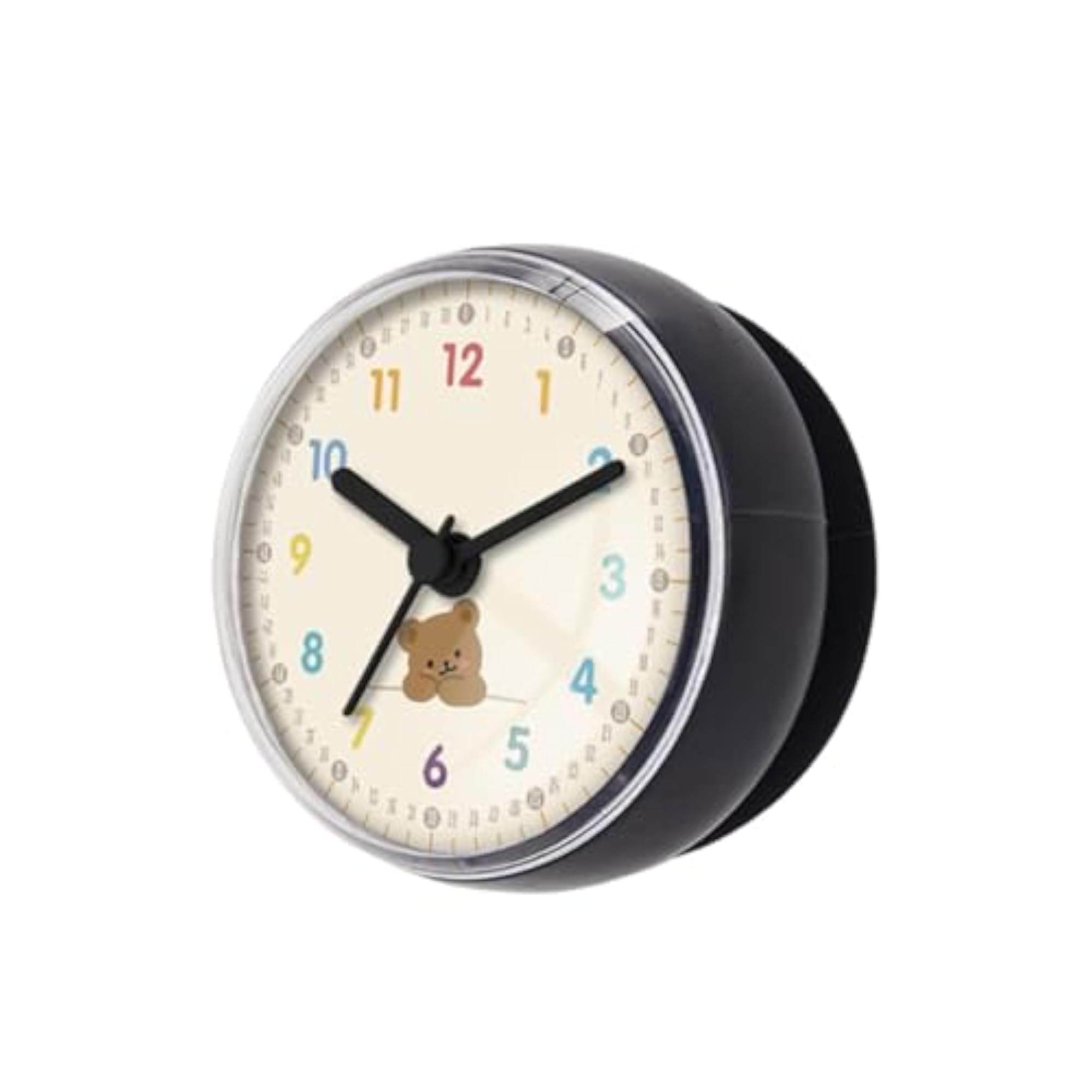 Shower Clock with Suction Cup, Compact Modern Design